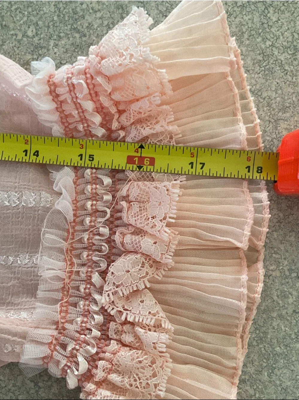 POL Pink Lace Ruffle Blouse - Picture 8 of 9